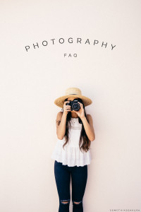 Something Sakura: Photography FAQ